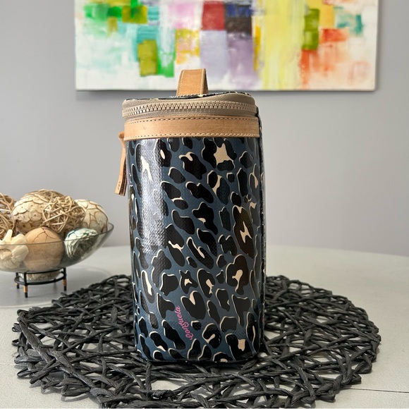 Consuela Danni Slim Leopard Print Train Case Travel Cosmetics - Picture 4 of 11